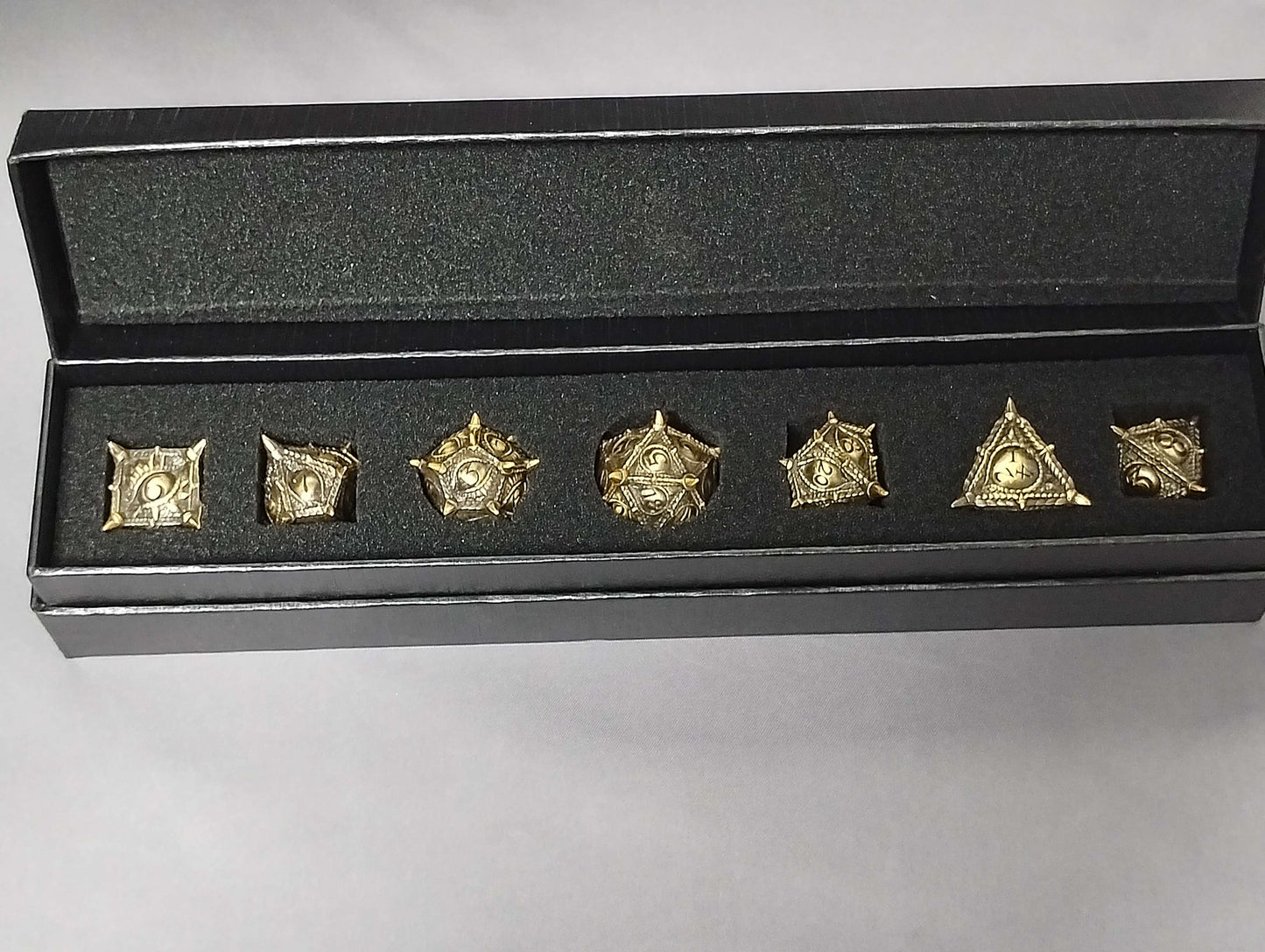 Metal Polyhedral Dice - Dragon Eye Dice Sets