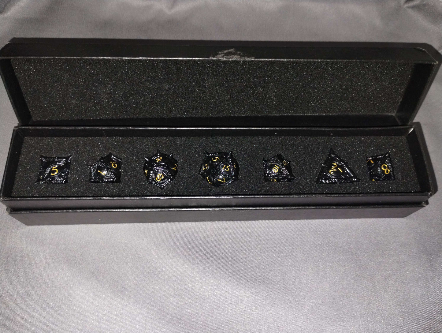 Metal Polyhedral Dice - Dragon Eye Dice Sets