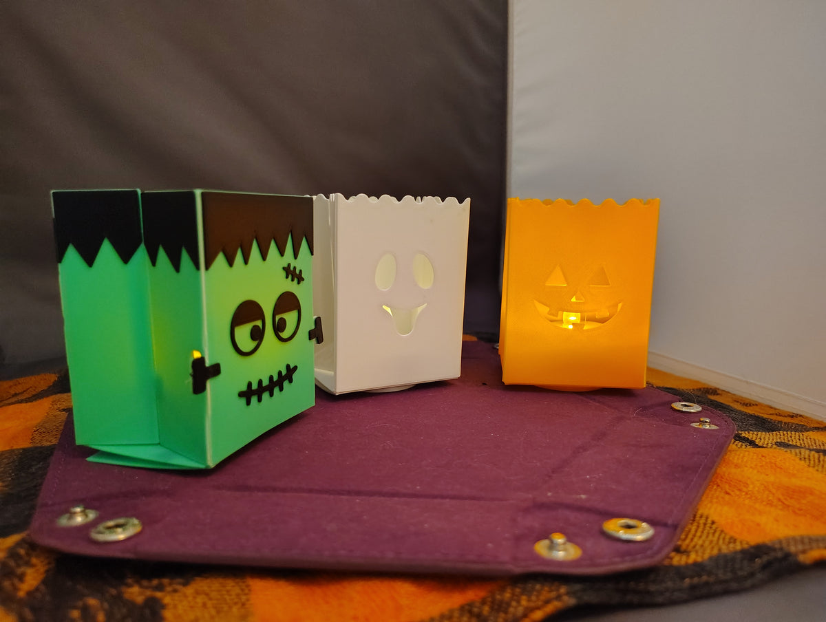 3-D Creations: Halloween Tea Lights